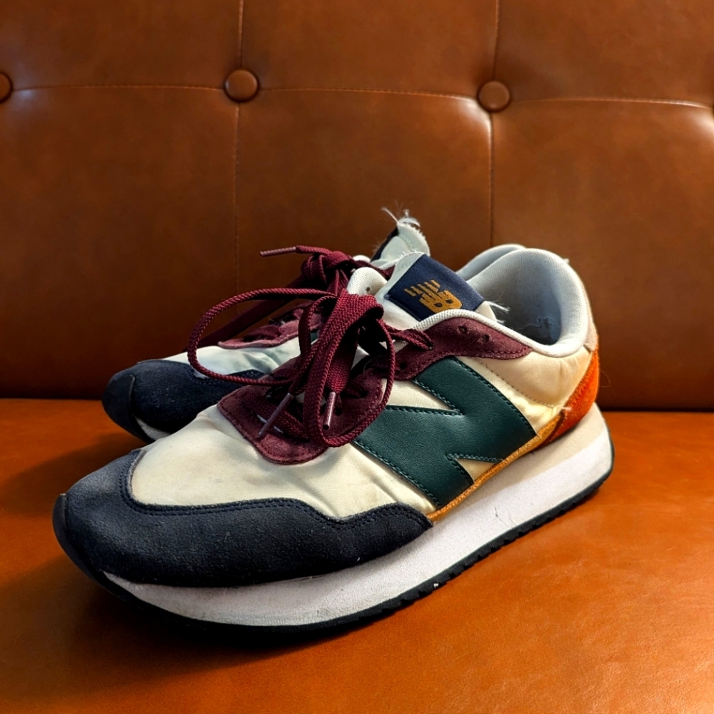 New Balance 237 Beige Purple Shoes